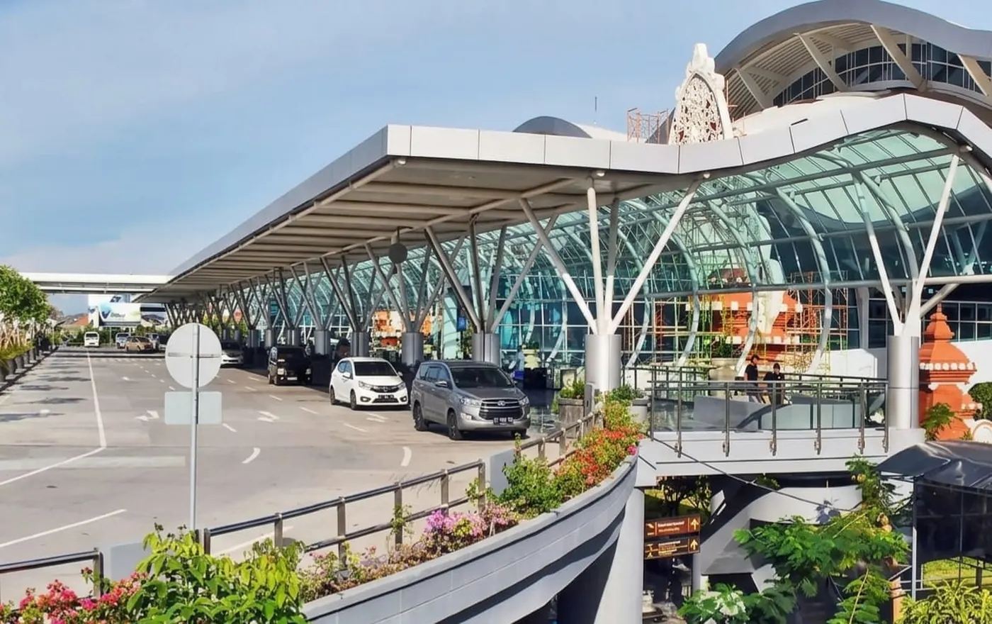 International arrivals hall at Ngurah Rai Airport in Bali Indonesia