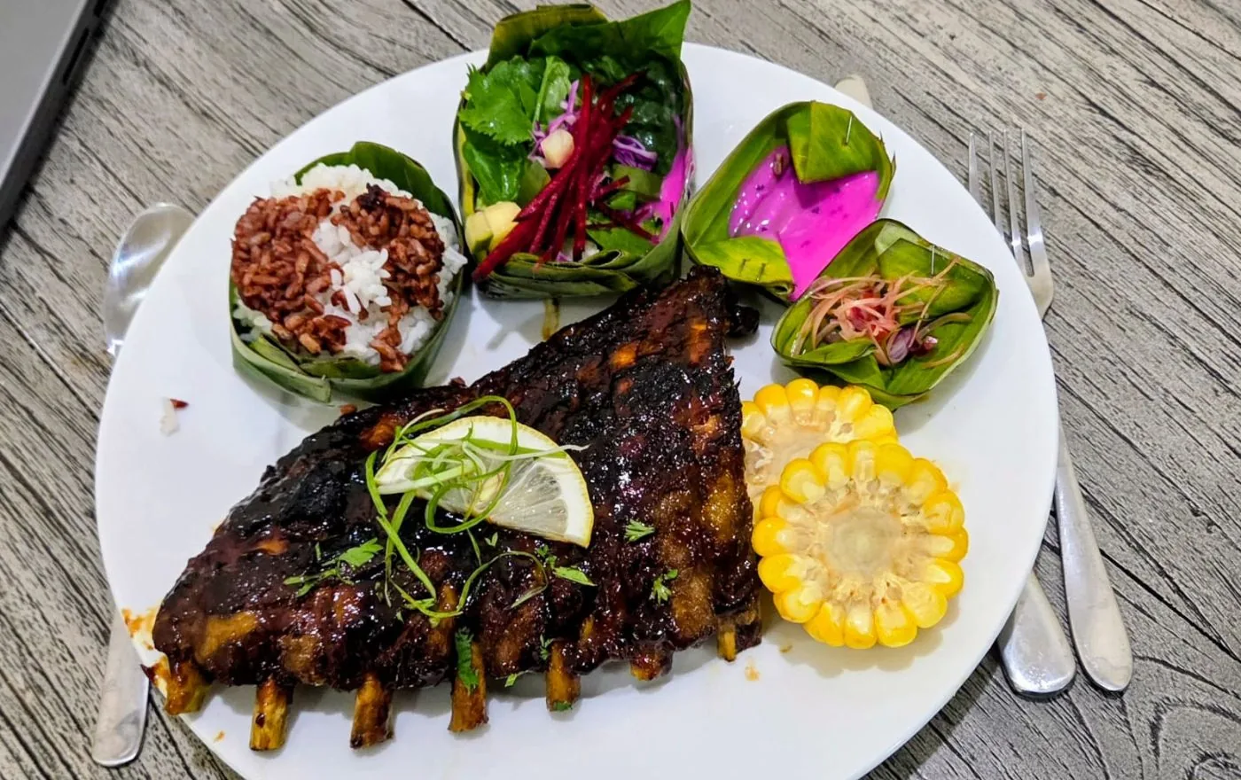 Babi Panggang Balinese style pork ribs slow cooked with traditional spices