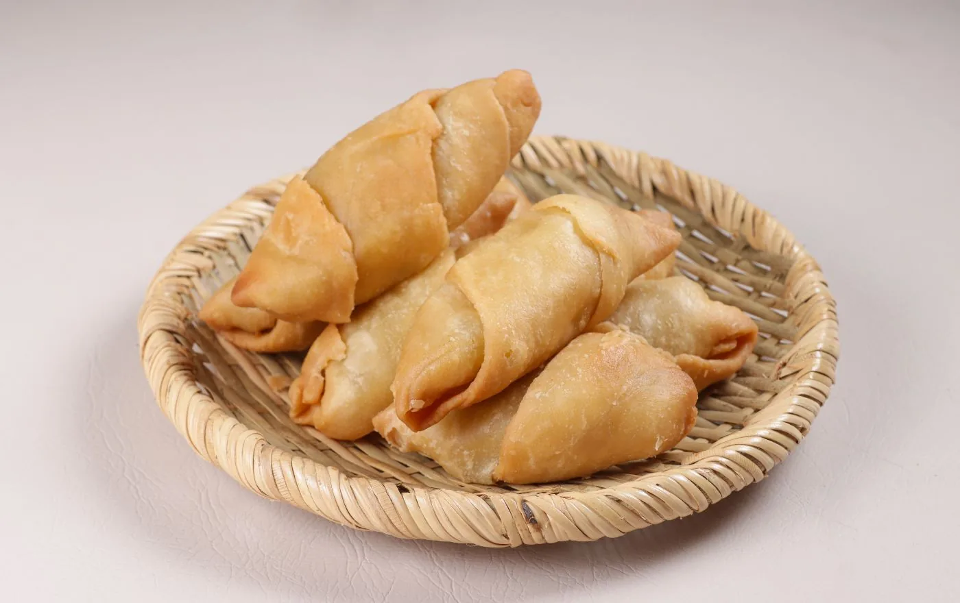 Pisang Molen ripe bananas wrapped in thin crispy sheet pastry, fried golden